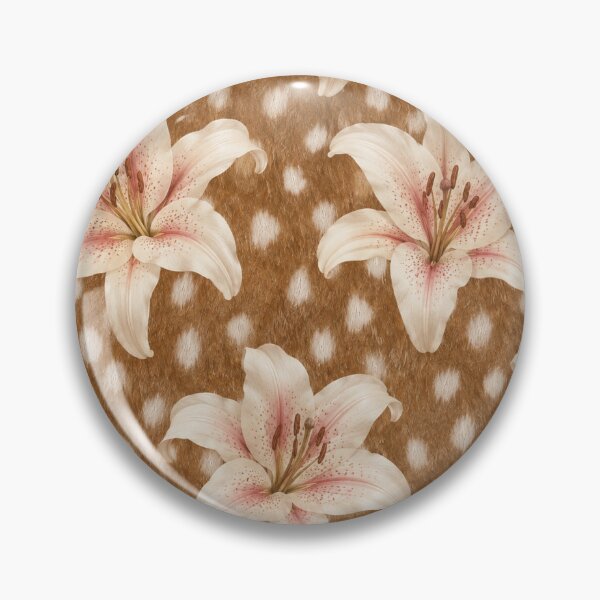 Item preview, Lilies with deer print designed and sold by ic0tats.