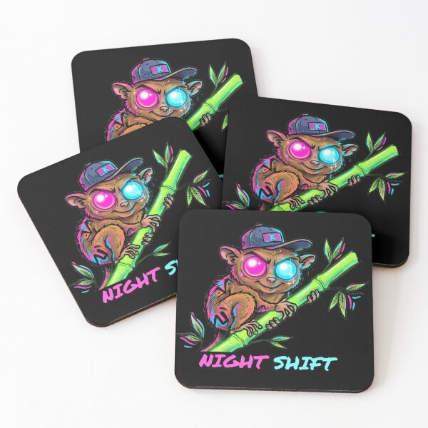 Item preview, Bohol Tarsier Night Shift - Neon Urban Style designed and sold by opispot.com.