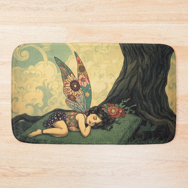 Item preview, Sleeping Fairy Beneath Ancient Tree designed and sold by Reverie & Roses.