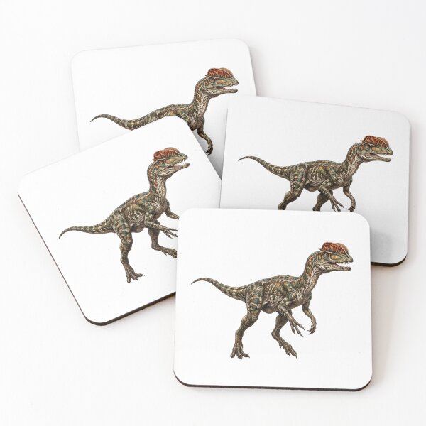 Item preview, Realistic Dilophosaurus Paleoart, Jurassic Dinosaur Illustration (no background) designed and sold by Yaremchuk.