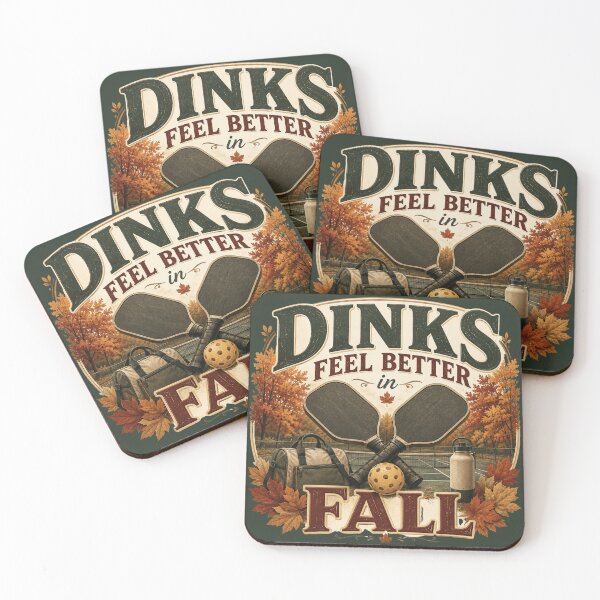 Item preview, Dinks Feel Better in Fall – Autumn Pickleball Design designed and sold by astersgraphics.