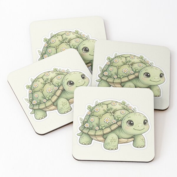 Aperçu de l'œuvre Tortue de jardin Daisy créée et vendue par mochiMooco.