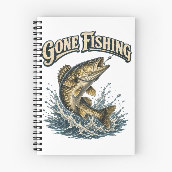Item preview, Gone Fishing with Walleye Fish designed and sold by cbfineart.