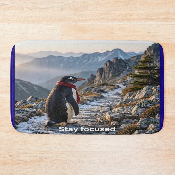 Item preview, Stay Focused Penguin designed and sold by Breezes-of-Ida.