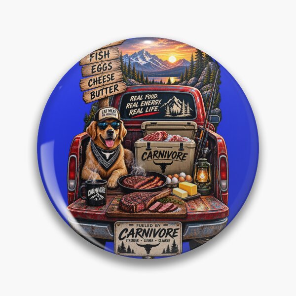Item preview, Dog on the back of a pick-up truck designed and sold by CarnivoreGifts.