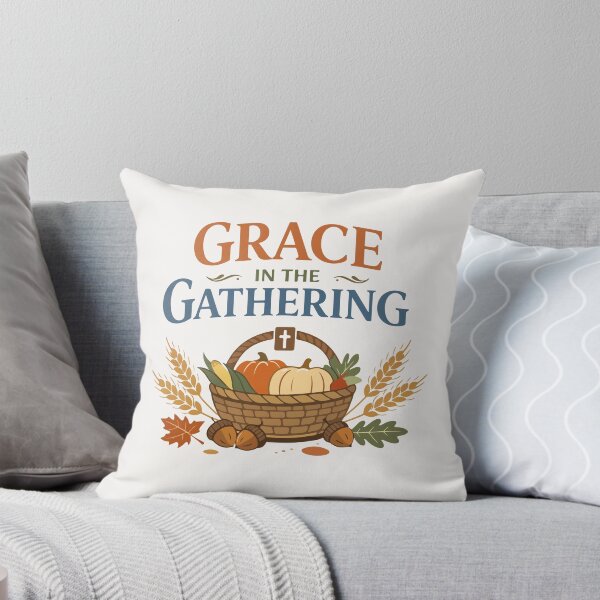 Item preview, Grace in the Gathering Autumn Typography  designed and sold by stylishdzign.