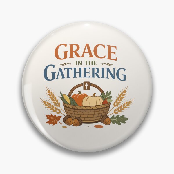 Item preview, Grace in the Gathering Autumn Typography  designed and sold by stylishdzign.