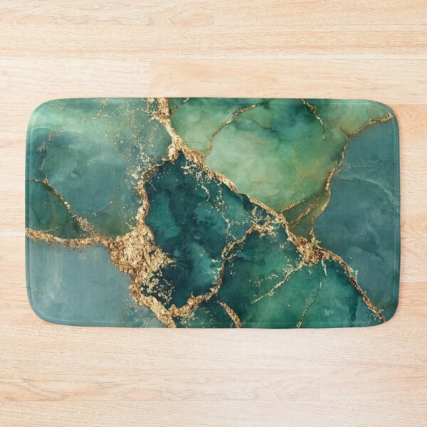 Item preview, Blue Green and Gold Marble  designed and sold by ZedColors.
