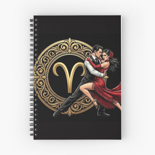 Item preview, Mystical Aries Dance – Fiery Red & Gold Tango Couple designed and sold by Addy77shop.