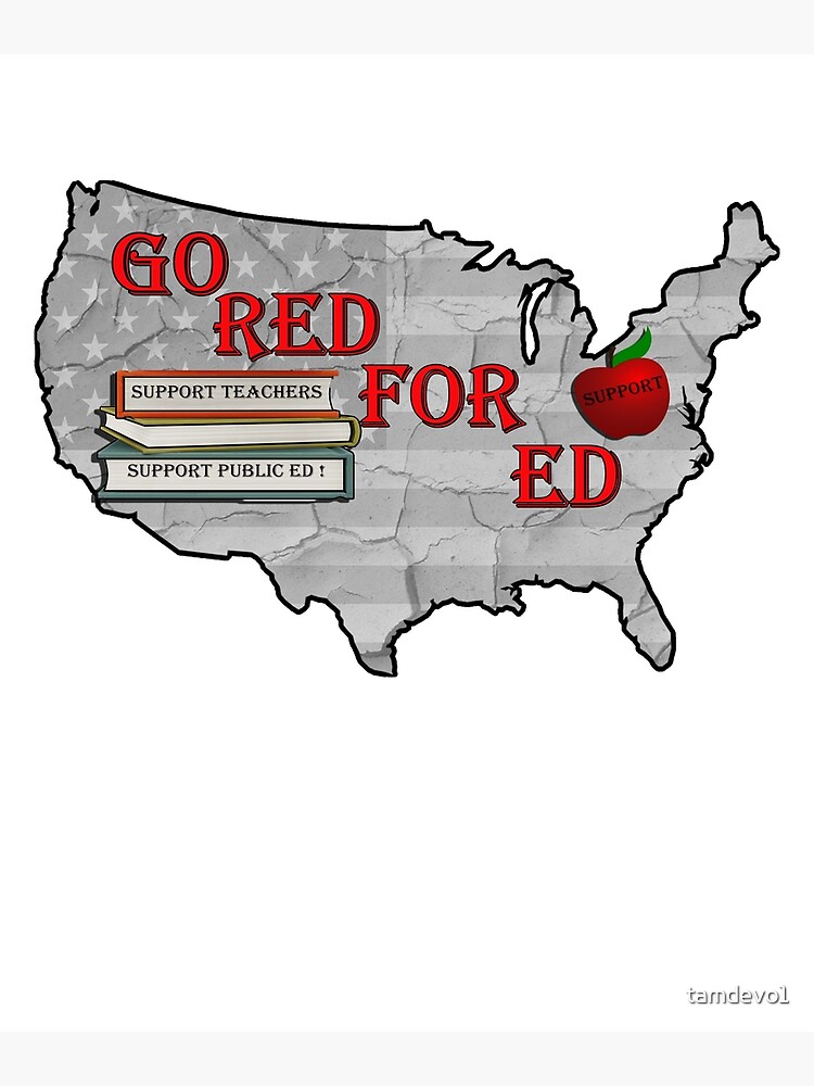 I Support Red For Ed T-Shirt Oregon Teacher Public Education I Support Red For Ed T-Shirt Oregon Teacher Public Education