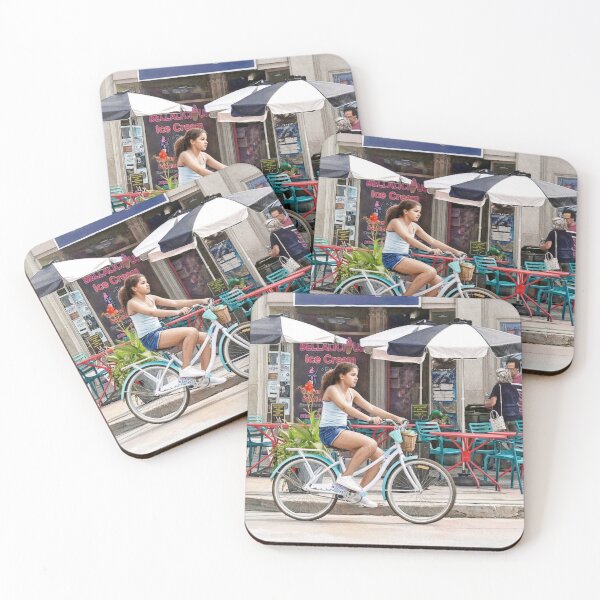 Item preview, Ocean Grove NJ – Biking Along Main Avenue designed and sold by Susan Savad.