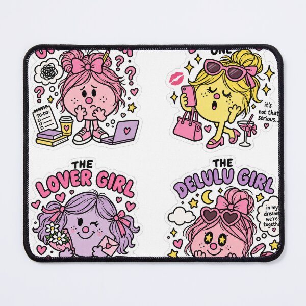 Item preview, Little Miss Cute Girl Personality Sticker Pack | Overthinker, Lover Girl, Dramatic & Delulu designed and sold by cezzarie.