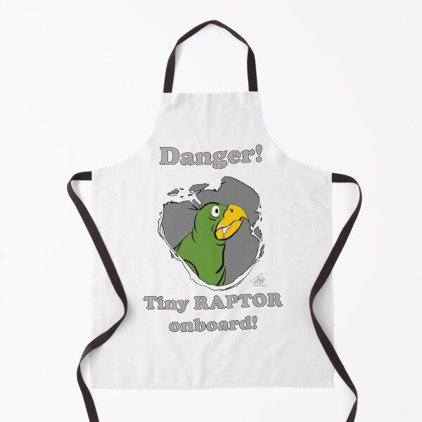 Item preview, Danger! Tiny Raptor onboard! Green Parrot designed and sold by Laughing Parrot Studio.