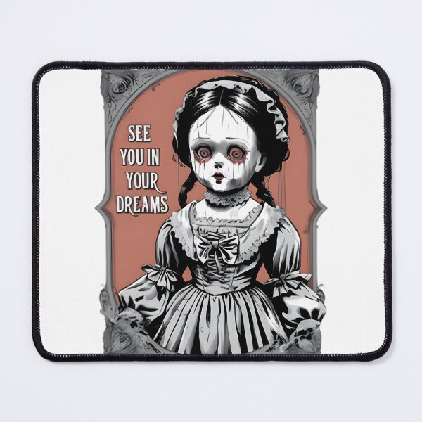 Item preview, Creepy Victorian Porcelain Doll Horror Art - See You In Your Dreams Gothic Aesthetic | ⭐⭐⭐⭐⭐ Best Seller designed and sold by TzmMedia.