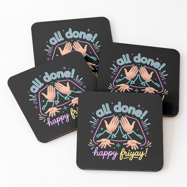 Item preview, All Done Happy Friyay ASL SPED Teacher Humor designed and sold by Redgiant87x.