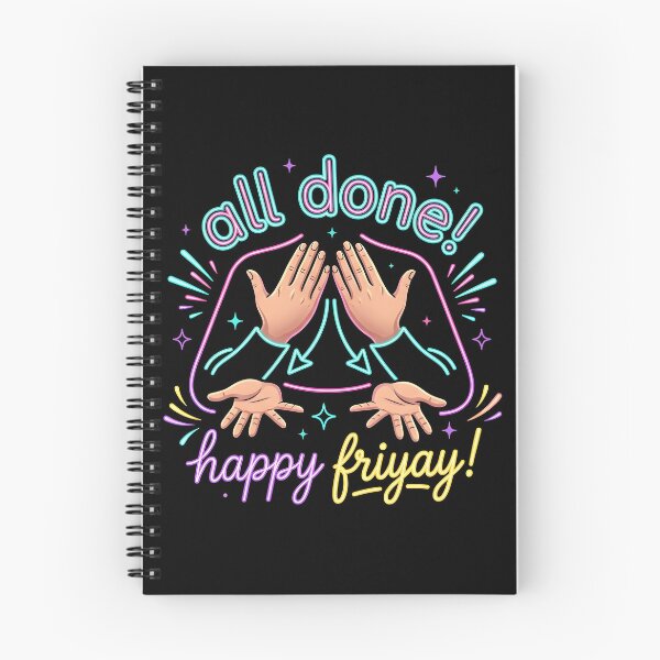 Item preview, All Done Happy Friyay ASL SPED Teacher Humor designed and sold by Redgiant87x.