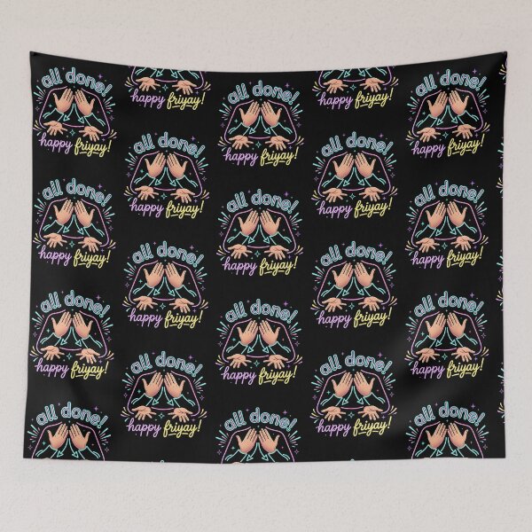 Item preview, All Done Happy Friyay ASL SPED Teacher Humor designed and sold by Redgiant87x.