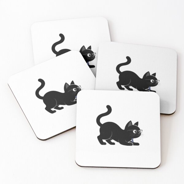 Item preview, Sneaky Black Cat in Glasses & Tie Art designed and sold by PrintforDesign.
