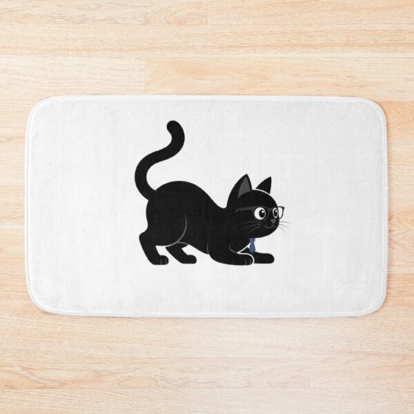 Item preview, Sneaky Black Cat in Glasses & Tie Art designed and sold by PrintforDesign.