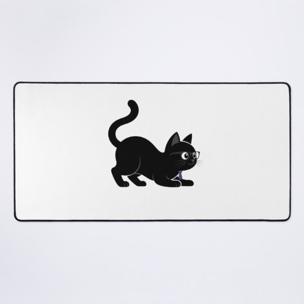 Item preview, Sneaky Black Cat in Glasses & Tie Art designed and sold by PrintforDesign.