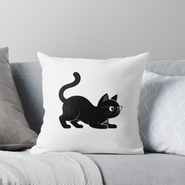 Item preview, Sneaky Black Cat in Glasses & Tie Art designed and sold by PrintforDesign.