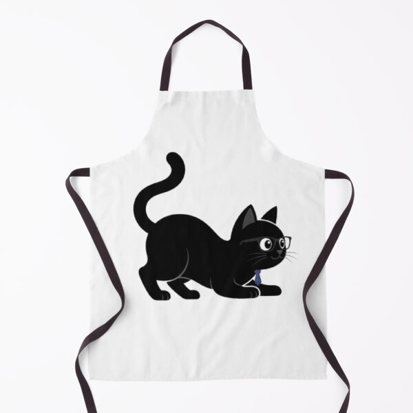 Item preview, Sneaky Black Cat in Glasses & Tie Art designed and sold by PrintforDesign.