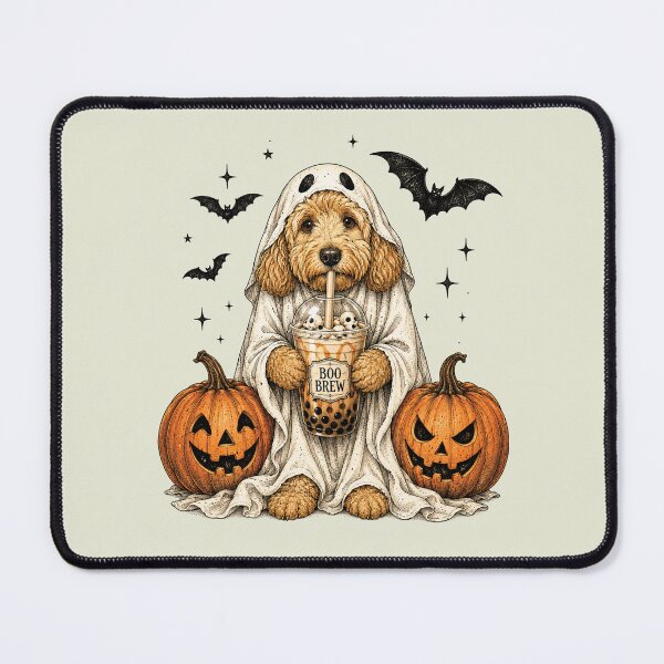 Item preview, Goldendoodle Ghost and Boba Cute Halloween Dog Humor 2 designed and sold by KodiakMillyy.