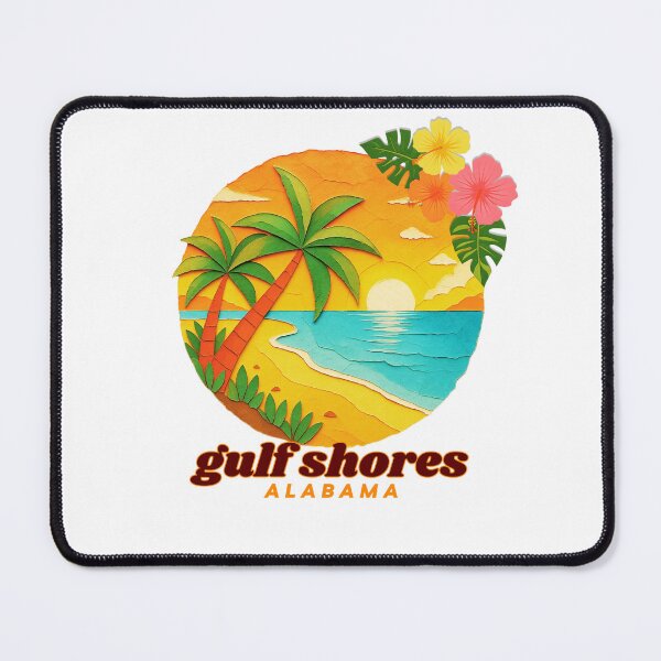 Item preview, Gulf Shores Alabama Retro Sunset Beach Design designed and sold by DonnaRaine.