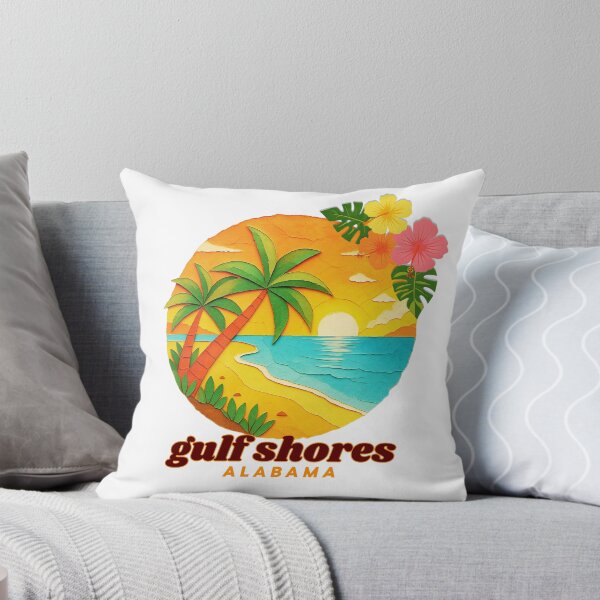 Item preview, Gulf Shores Alabama Retro Sunset Beach Design designed and sold by DonnaRaine.