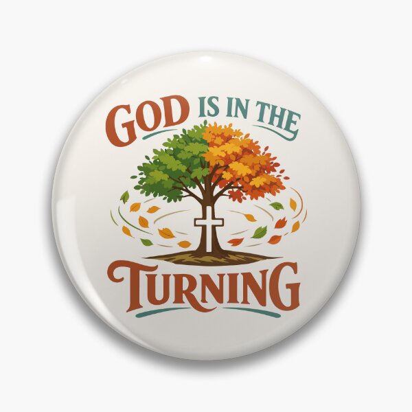 Item preview, God is in the Turning Autumn Typography  designed and sold by stylishdzign.