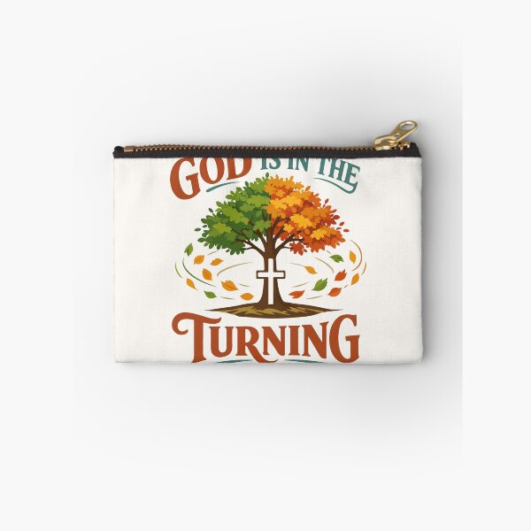 Item preview, God is in the Turning Autumn Typography  designed and sold by stylishdzign.