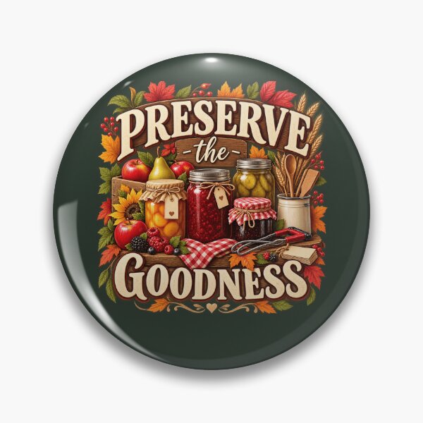 Item preview, Preserve the Goodness – Autumn Canning & Homestead Design designed and sold by astersgraphics.