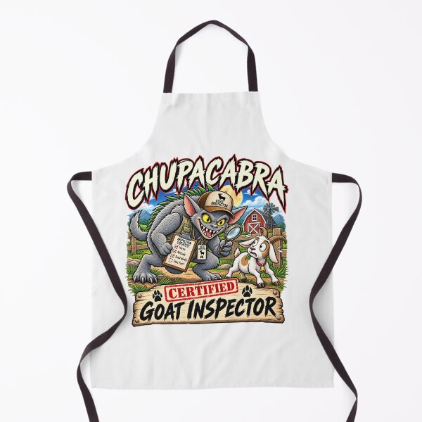 Item preview, Chupacabra Certified Goat Inspector – Funny Cryptid Paranormal Design designed and sold by Clint Reno Designs.