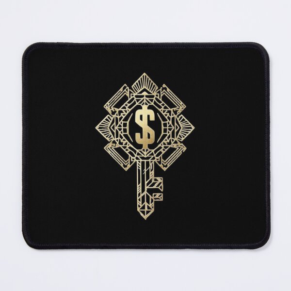 Item preview, Art Deco Dollar Key – Luxury Gold Wealth & Success Design designed and sold by GeoBeast.