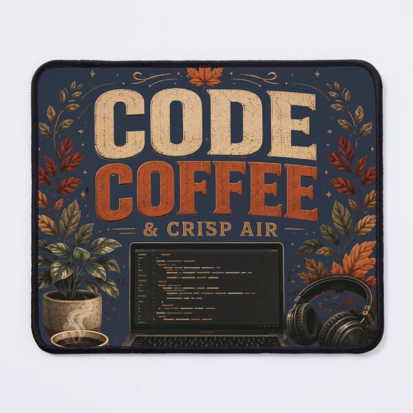 Item preview, Code Coffee & Crisp Air – Cozy Autumn Programmer Design designed and sold by astersgraphics.