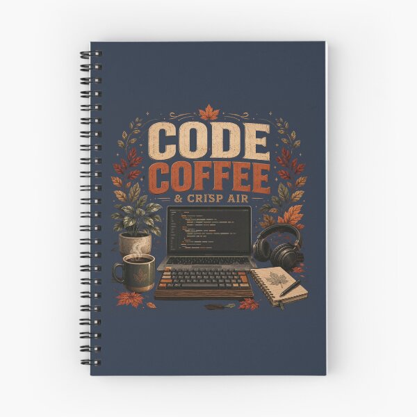 Item preview, Code Coffee & Crisp Air – Cozy Autumn Programmer Design designed and sold by astersgraphics.