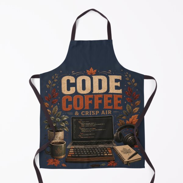 Item preview, Code Coffee & Crisp Air – Cozy Autumn Programmer Design designed and sold by astersgraphics.