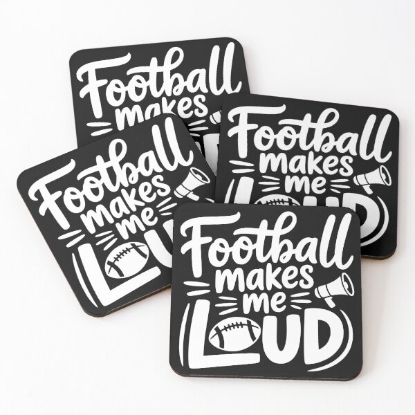 Item preview, Football Makes Me Loud designed and sold by theartfulaspie.