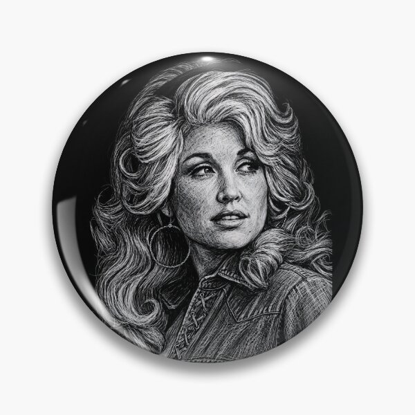 Item preview, dolly parton Scribble Art BW designed and sold by Full Game.