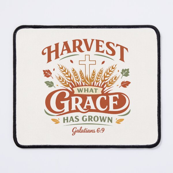 Item preview, Harvest What Grace Has Grown Autumn Typography  designed and sold by stylishdzign.