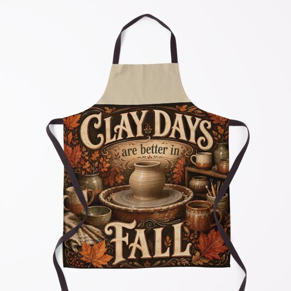 Item preview, Clay Days Are Better in Fall – Autumn Potter Ceramics Design designed and sold by astersgraphics.