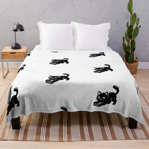 Item preview, Gaming Cat – Black Kitten with Controller designed and sold by PrintforDesign.