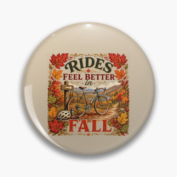 Item preview, Rides Feel Better in Fall – Autumn Cycling Lover Design designed and sold by astersgraphics.