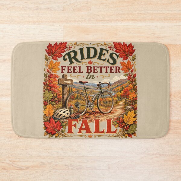 Item preview, Rides Feel Better in Fall – Autumn Cycling Lover Design designed and sold by astersgraphics.