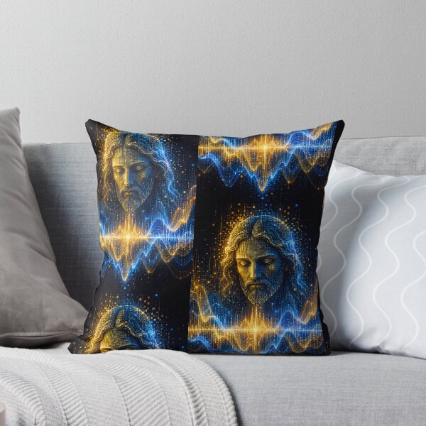 Item preview, Jesus Christ Digital Neon Art Portrait designed and sold by Ink-verse-.