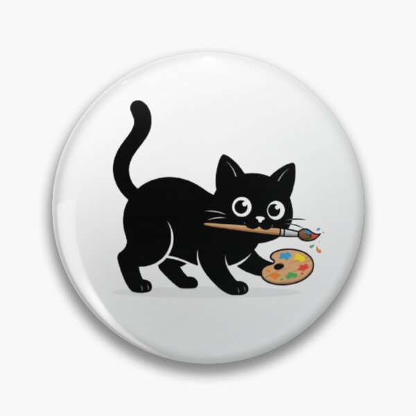 Item preview, Painter Cat – Cute Artist Kitten Art designed and sold by PrintforDesign.
