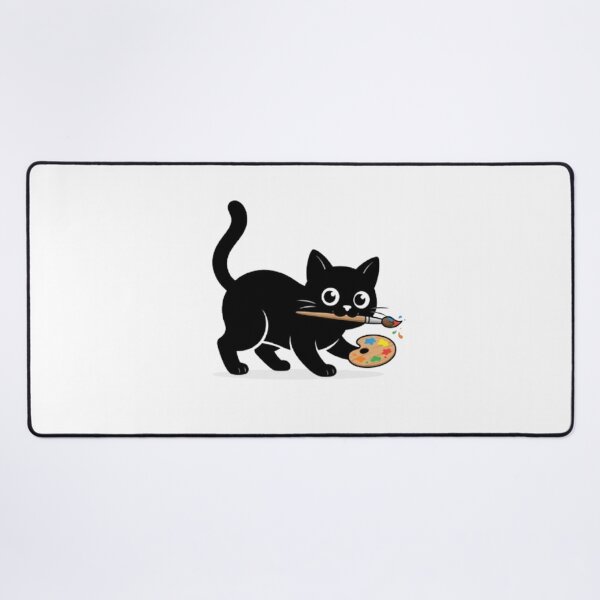 Item preview, Painter Cat – Cute Artist Kitten Art designed and sold by PrintforDesign.