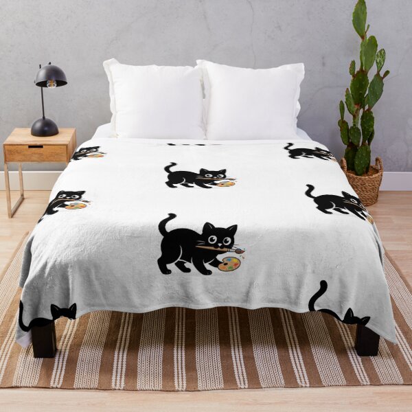Item preview, Painter Cat – Cute Artist Kitten Art designed and sold by PrintforDesign.