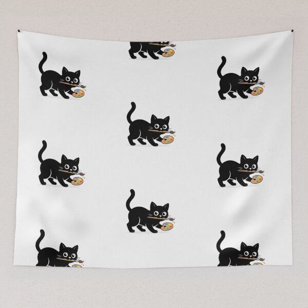 Item preview, Painter Cat – Cute Artist Kitten Art designed and sold by PrintforDesign.