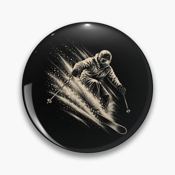 Item preview,  Vintage Snow Skiing Retro Skier Winter Mountain Sports   designed and sold by SOUFIANE1991.